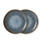 HK living Keramický talíř 70's Mineral Ø 22 cm – set 2 ks