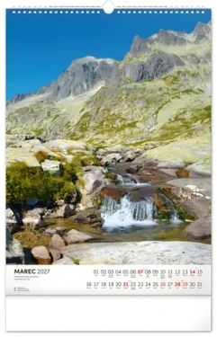 NOTIQUE Nástenný kalendár Tatry 2027 / 33 × 46 cm