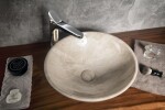 SAPHO - DALMA keramické umývadlo na dosku, priemer 42cm, marfil 127