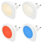 HAMA Basic biela / Nočné / orientačné LED svetlo / do zásuvky / senzor súmraku / 0,2 W