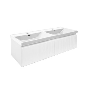 Kúpeľňová skrinka s umývadlom SAT Evolution 118x30x44, 8 cm biela mat SATEVO120WMU4 SATEVO120WMU4