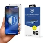 3mk Hardglass Matt Max Privacy ochranné sklo pre Apple iPhone 15/16 (5903108584449)