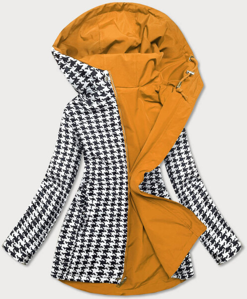 Oboustranná vypasovaná dámská bunda ve barvě model 15841112 - LHD Barva: odcienie żółtego, Velikost: S (36)