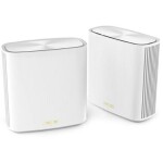 Asus ZenWiFi XD6S biela 2ks / MESH router AX5400 / 2.4GHz / 5GHz / WAN + 1x LAN (90IG06F0-MO3B40)