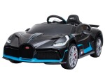 Mamido Detské elektrické autíčko Bugatti Divo lakované čierne