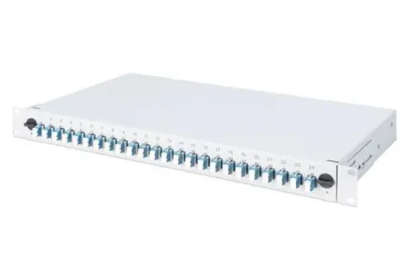 Digitus Optický spojovací box 12x LC OM4 sivá / Spojovací box / 1U / Oceľová konštrukcia (DN-96331-4)