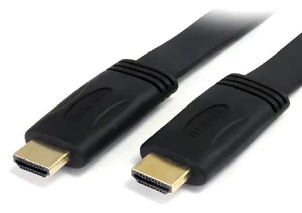 StarTech čierna / HDMI kábel plochý / HDMI-HDMI (M/M) / 5m / 4K (HDMM5MFL)