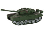 Mamido Tank R/C Diaľkovo ovládaný s osvetlením a zvukom zelený 1:18 27MHz