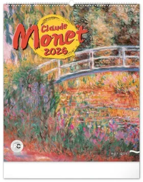 NOTIQUE Nástenný kalendár Claude Monet 2026 / 48 x 56 cm (PGN-35188-L)