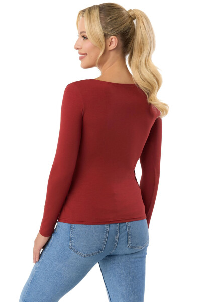 Dámske tričko Manati long wine - BABELL bordó M