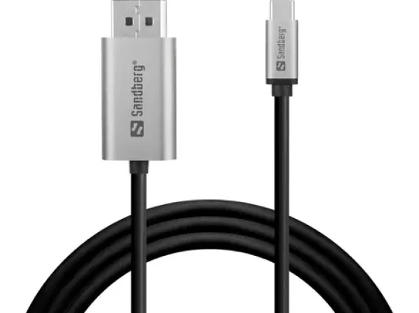 Sandberg USB-C to DisplayPort Cable 2M čierna / kábel HDMI na USB-C