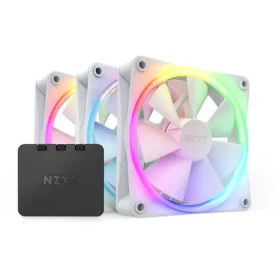 NZXT F120 RGB Triple Pack biela / Ventilátor / 3x 120mm / Fluid Dynamic Bearing / 27.5 dB @ 1800 RPM / 50.18 CFM (RF-R12TF-W1)