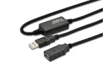 MicroConnect kábel s posilňovačom signálu USB2.0 A (M) - USB2.0 A (F) 5m čierna / 480Mbit/s (USB2.0AAF05A)