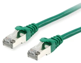Equip Cat6a S/FTP zelená / Patch kábel / 15 m / RJ-45 / PoE+ / LSZH (606409)
