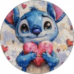 Jedlý papier Stitch so srdiečkom 19,5 cm - Magic - Magic