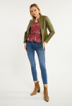 Bunda Monnari Biker Jacket With Stand-Up Collar Bottle Green