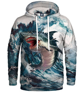 Aloha From Deer Shark Storm Hoodie HK AFD430 Blue