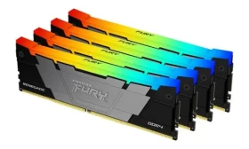 Kingston FURY Renegade RGB 64GB (4X 16GB) DDR4 3600MHz / CL16 / DIMM / 1.35V / Non-ECC / Un-Registered / 1Gx8 (KF436C16RB12AK4/64)