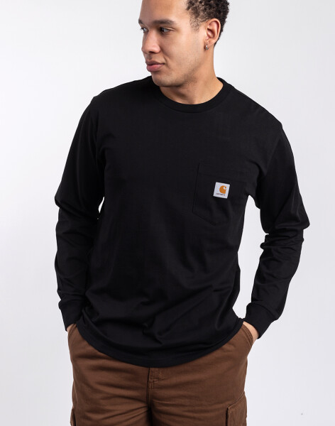 Carhartt WIP L/S Pocket T-Shirt Black M