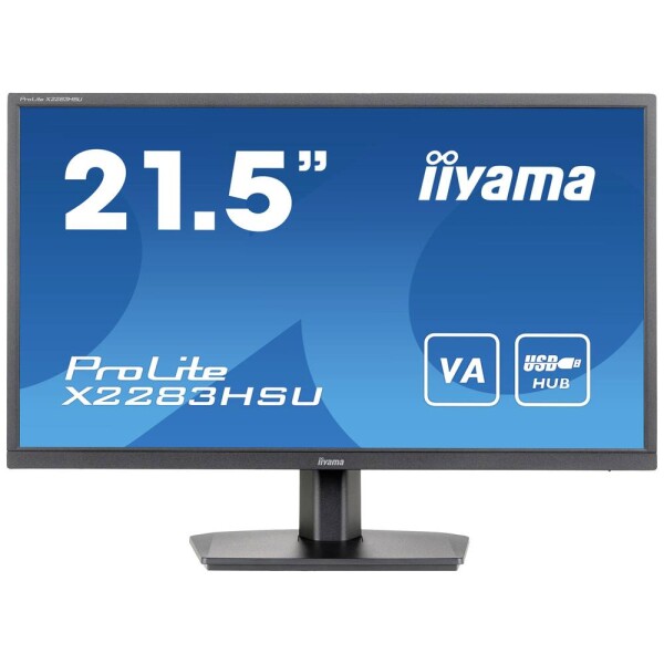 21.5 IIYAMA Prolite X2283HSU-B1 čierna / VA / 1920x1080 / 16:9 / 1ms / 3000:1 / 250cd / repro / HDMI / DP (X2283HSU-B1)