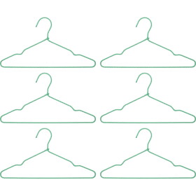 House Doctor Ramínka na šaty Wire Green – set 6 ks