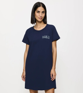 Dámske nočné košele Nočné košele NDK X - BLUE - tmavomodrá 6047 - TRIUMPH BLUE 48