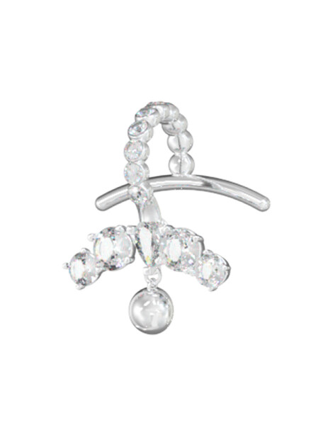 Guess Originálne single náušnice Crazy Earrings JUBE03295JWRHT