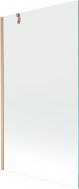 MEXEN/S - Next vaňová zástena FIX 100 x 150, transparent, meď kartáčovaná 895-100-000-00-00-65