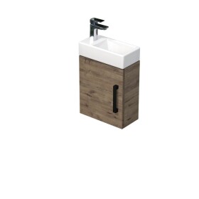 Kúpeľňová skrinka s umývadlom SAT Cube Way 40x47,5x20 cm dub Wellington mat CUBE320401DCDW CUBE320401DCDW