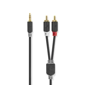 Nedis Stereo Audio kábel jack 3.5 mm (M) - 2x RCA (M) 1.00 m čierna (CABW22200AT10)