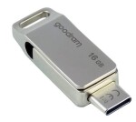 GOODRAM ODA3 USB-C 3.2 16GB strieborná / Flash disk / USB-A + USB-C 3.2 / čítanie: 60MBs / zápis: 20MBs (ODA3-0160S0R11)