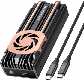 Graugear Externes USB 4.0-Aluminiumgehäuse mit Lüfter