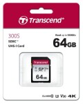 Transcend 300S SDXC 64GB / UHS-I / U3 / V30 / R: 95 / W: 25MBs (TS64GSDC300S)