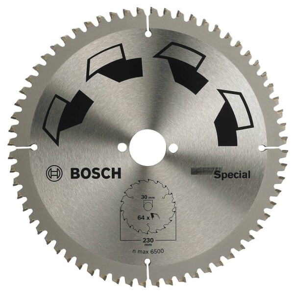 Bosch Accessories Special 2609256894 tvrdokovový pílový kotúč 230 x 30 mm Počet zubov (na palec): 64 1 ks; 2609256894