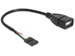 Delock káblová redukcia USB 2.0 A samica na pinový konektor (83291)