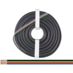 Donau Elektronik 419-010 opletenie / lanko 4 x 0.25 mm² čierna, zelená, červená, modrá 10 m; 419-010
