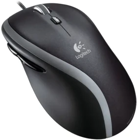 Logitech M500 Laser / Laserová myš / USB / 1000 dpi / rýchle rolovanie / čierna (910-003725)