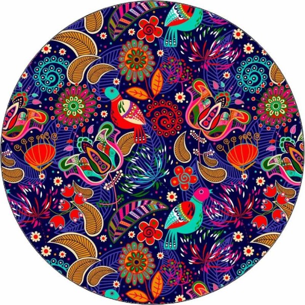 Jedlý papier farebný folklórny vzor 19,5 cm - Pictu Hap - Pictu Hap