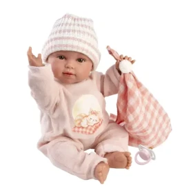 Llorens 63812 NEW BORN - realistická bábika bábätko so zvukmi a mäkkým látkovým telom - 38 cm