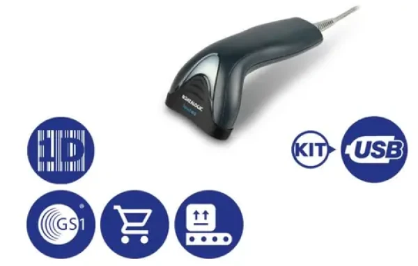 Datalogic Touch 65 Light (TD1120-BK-65K1) sivá / snímač 1D čiarových kódov / USB / Kit USB (TD1120-BK-65K1)