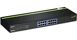 Trendnet 16-portový Gigabit switch 19" kovový / Switch / 16x Gigabit RJ-45 / 32 Gbit/s / GREENnet (TEG-S16G)