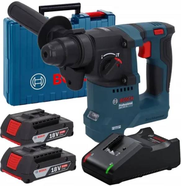 BOSCH GBH 18V-18 / Vŕtacie kladivo / SDS- PLUS / 18V / 2x2,0Ah / kufor (0611927001)