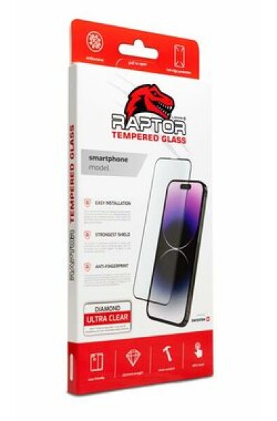 Swissten RAPTOR DIAMOND ULTRA CLEAR 3D Temperované sklo pre Apple iPhone 15 Pro čierna (84501807)