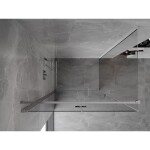 MEXEN/S - Mist-F sprchovací kút skladacie dvere ľavá 120 x 75, transparent, chróm 8A6T-120-075-01-00-L