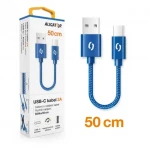 Aligator Premium Dátový kábel 2A USB-C 50cm modrá (DATKP40)