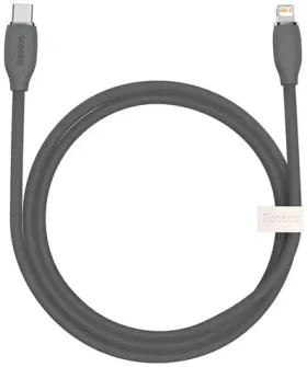 Baseus CAGD020001 Jelly kábel USB-C na Lightning 1.2 m čierna / 20W (CAGD020001)