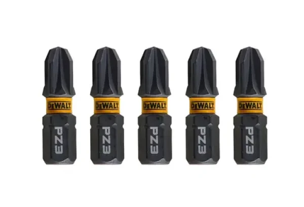 DeWalt Súprava bitov PZ3 / 5 ks / 25 mm / Extreme Pozidrive (DT7388T)