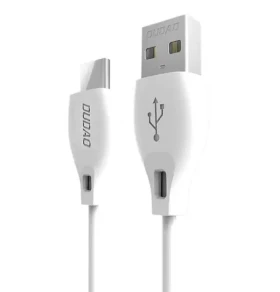 Dudao Dátový kábel L4T / USB-C 2.1 A / 1m / biela (200172)