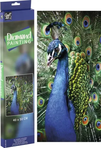 GRAFIX Diamantové maľovanie Páv 40x50 cm