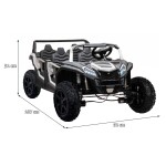 Mamido Elektrické autíčko Buggy ATV RACING UTV2000 štvormiestne biele